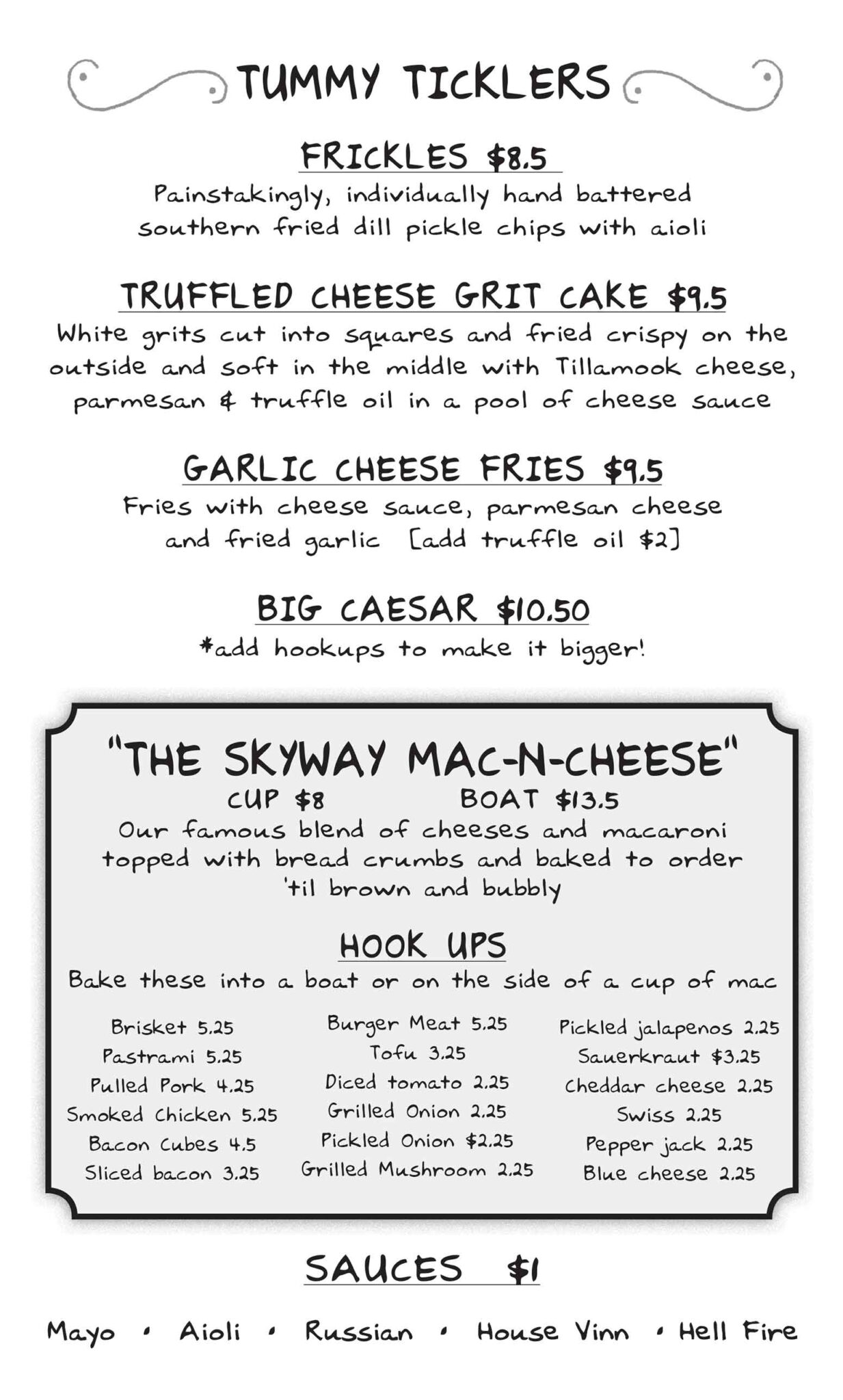 Daneway Menu Food